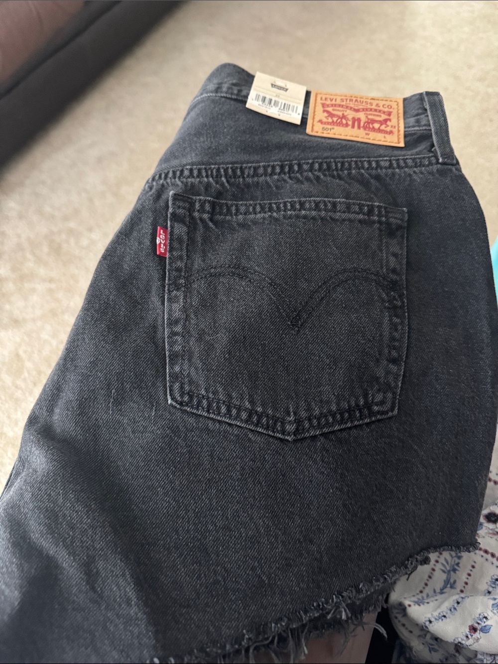 Levi's Black Women's Denim Jean Shorts